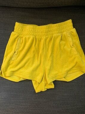 aerie OFFLINE Bright Yellow Terry Shorts